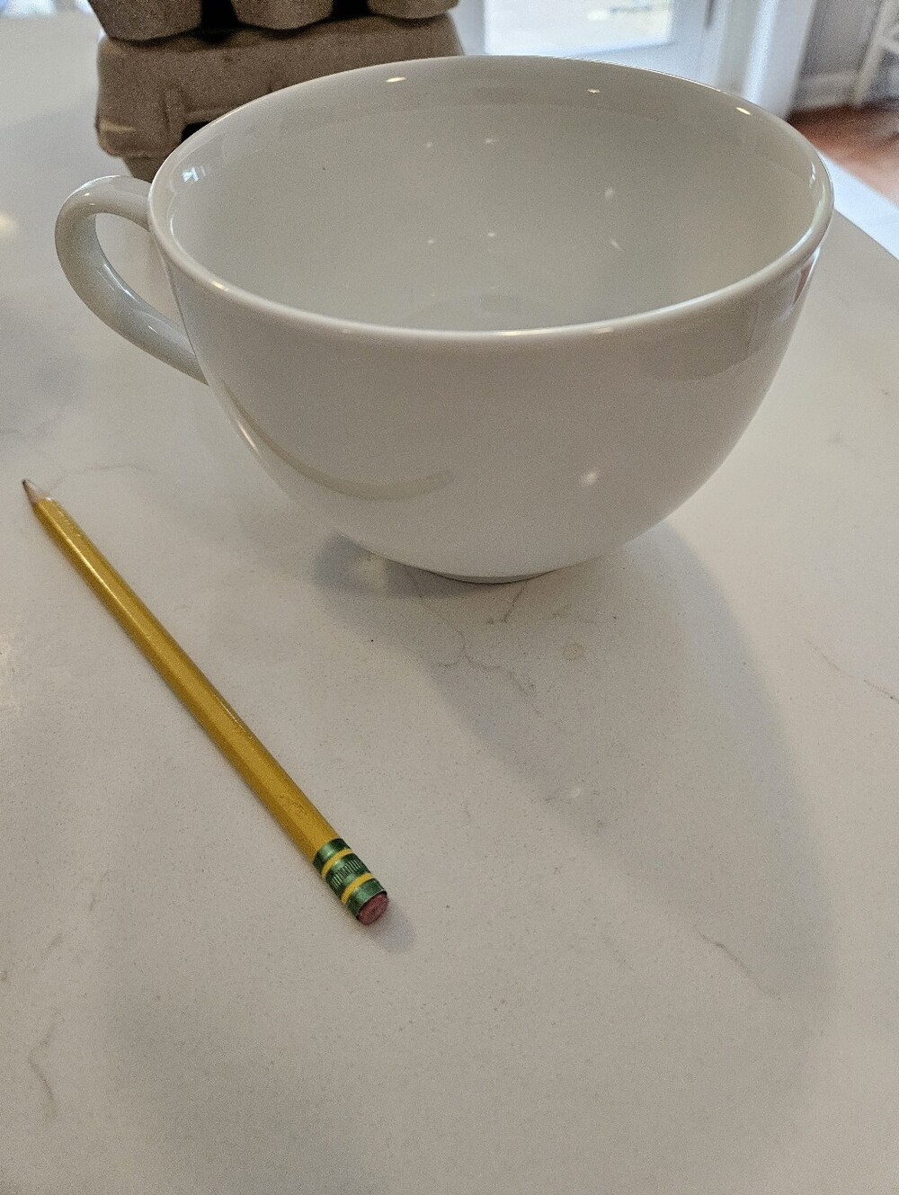 Fitz and Floyd White Ceramic Gourmet Soup Cup with Black Logo